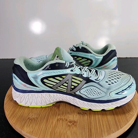 Womens New Balance 860 Sz 10 009435 Green Blue Running Athletic Sneakers Shoes - Picture 4 of 9